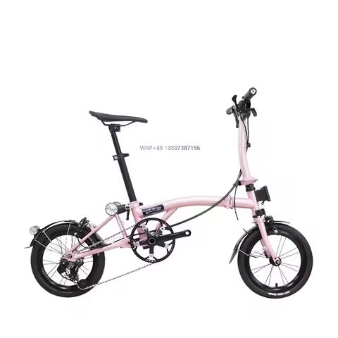 MINT BOB 3-14K 14-Inch Mini Folding Bicycle Cute and Lightweight Portable Fashionable Trifold Bike w