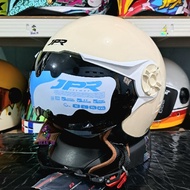 JPX JPX JPX SHE HIJAB SERIES WHITE CREAM HALF FACE HELMET ORIGINAL SNI