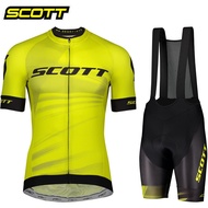 SCOTT Jersey Set Men Summer Outdoor Sports Clothing Quick Dry Bike Clothes Breathable MTB Bicycle Cycling Suit