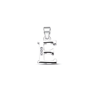 Silver thai Jewelry จี้เงินแท้ ตัวอักษร E ประดับเพชร cz / Genuine silver pendant, letter E decorated with cz
