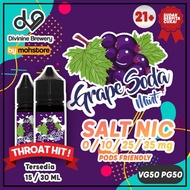 LIQUID VAPE DV9 GRAPE SODA MINT SALT NIC POD FRIENDLY SALTNIC ERISE