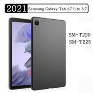 Soft Silicone Case For Samsung Galaxy Tab A7 Lite 8.7 2021 SM-T220 SM-T225 SM-T227 T220 T225 Flexible TPU Black Cover