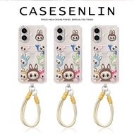 LABUBU Couple Card Holder Soft Case Hp IPhone 11 13 XR XS X 12 14 15 16 PRO MAX 7 8 7+ 8+ PLUS SE 20