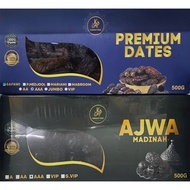 PREMIUM KURMA AJWA/SAFAWI KAP SUNNAH FOOD 500G/250G BOX