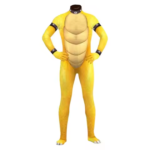 Israel Fantasia Bowser Koopa Cosplay Jumpsuit Turtle Shell Backpack Anime Game Bros Disfraz Costume 