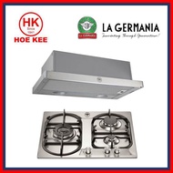 Bertazzoni P6501D9X Stainless Steel Hob + Bertazzoni Telescopic Hood K60TELXA