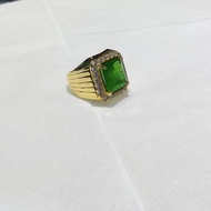 cincin emas pria emerald swarovski