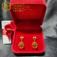 TURBO [916G] Subang India Jimiki Love 印式爱心吊Jimiki耳塞 Indian Love Jimiki Earrings