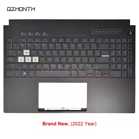 New For ASUS TUF Gaming FX507 FA507 FX517 A15 F15 Palmrest Upper Top Case w/ Backlit Keyboard (Black