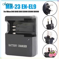 CHERRY Camera Battery Charger Durable Rechargeable LED Indicator Charging Dock for Nikon D40 D40X D6