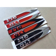3D GLI Chrome Black RedEmblem Fender Side Decal badge sticker For Volkswagen VW POLO Golf 4 5 6 7 MK