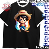 T-SHIRT monkey D LUFFY BIG SIZE CODE JA10 JUMBO 2XL 3XL 4XL 5XL 6XL 7XL 8XL 9XL 10XL