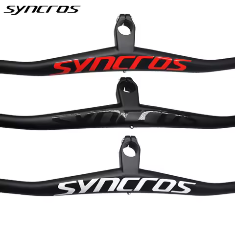 Syncros Multiple color Carbon Integrated MTB Handlebar Bicycle Cockpit 0° degree Stem 40/50/60/70mm 