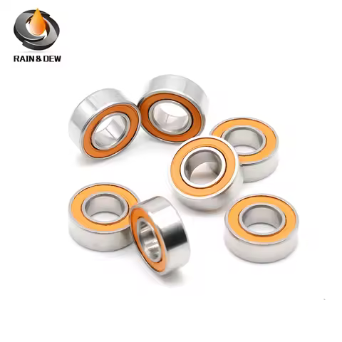 1Pcs S687 2RS CB ABEC7 7x14x5 mm Stainless steel hybrid ceramic ball bearing S687-2RS Without Grease