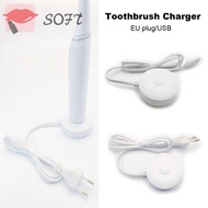 SOFTNESS Electric Toothbrush, USB/EU Plug Universal Toothbrush Charger, Accessories Durable Travel Charging Cradle for Oral B
