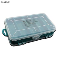 FAKEME Plastic 8-Slot  Screws Nail Storage Box Case Jewelry Organizer160 x92x44mm