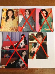 張柏芝 楊千嬅 閃卡 白卡 yes card yes卡