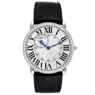 Cartier Cartier Ronde Louis (Reference WR007002). A white gold diamond set manual wind wristwatch.