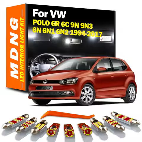 MDNG Canbus Car Lamp LED Interior Bulb Kit For VW Volkswagen POLO 6R 6C 9N 9N3 6N 6N1 6N2 1994-2017 