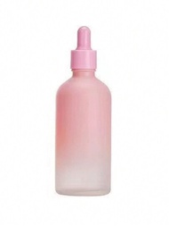 粉色精油玻璃瓶/化妝品滴管瓶,可用於化妝品/油的小包裝,帶有滴管