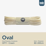 MR Shoelaces OP71 Cream (Cream) 5mm Oval Polyester Shoelaces - Strap Length 80cm 90cm 100cm 120cm 13