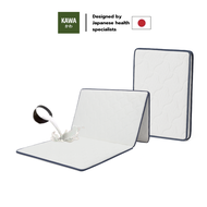 Kawa ที่นอนปิคนิคญี่ปุ่น ยางพารา พับ3ท่อน ที่นอนปิคนิค ที่นอนญี่ปุ่น ผ้าซาติน ที่นอนพับได้ ที่นอน ที