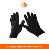 Plain Black Wool Gloves Plain Black Gloves