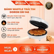 DORON 1200W waffle maker, adjustable 50 - 250 degrees, fast heating