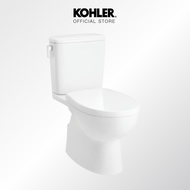 KOHLER (จัดส่ง 5-7 วัน) New patio 2-PC 3/4.5L dual flush toilet with quiet close seat สุขภัณฑ์แบบสอง