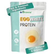 inGreens Egg White Powder 283g (10oz) | Made in USA | Gluten-Free & Lactose-Free | No Antibiotics | 