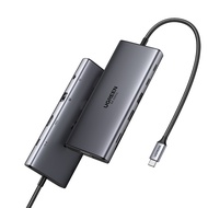UGREEN 11in1 USB-C to USB3.2*1+ USB 3.0*1+USB C 3.2*2 + HDMI+VGA+LAN+TF/SD+AUX 3.5mm with PD(Alu Gra