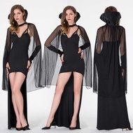 Halloween Vampire Costume Adult Female Ghost Masquerade Death Cloak cospy Corpse Bride Long Skirt
