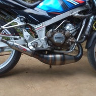 Knalpot Kolong Telo 3v3 Motor 2 Tak Kawasaki Ninja 150 r rr