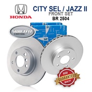 Original Bendix Disc Rotor Front Set [BR2504] - Honda City SEL  Front Disc Rotor Pair
