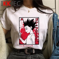 Hunter X Hunter เสื้อยืดลายอนิเมะเสื้อใส่สบายสำหรับผู้ชาย