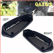 QAZWS ฝาครอบถังน้ำมันถังน้ำมันเบรกด้านหน้าซ้ายขวาสำหรับ Kawasaki GTR1400 GTR 1400 2007-2020 2017 201