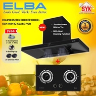 SYK Elba EH-R9033 (BK) EGH-M8442G(BK) Hob Cooking Cooker Hood Kitchen Penyedut Asap Dapur Masak