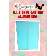 SHOE CABINET ALUMINIUM (30L X 40H X 14D)