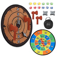 Best Choice Products Large Double-Sided Dart Board, Indoor/Outdoor Sport Sticky Ball Foam Axe & Star