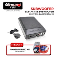 SHUTTLE LAB SL-BASSPRONANO | 6x8" Underseat Active Subwoofer 600W 6x8 Inch Woofer Built-In Amplifier