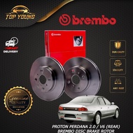 BREMBO PROTON PERDANA 2.0 / V6  REAR (RW) (BELAKANG)100% ORIGINAL BREMBO DISC BRAKE ROTOR & BRAKE PA
