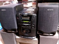 Sony 舊版 迷你 音響cD卡帶組合 卡帶不能轉其他正常