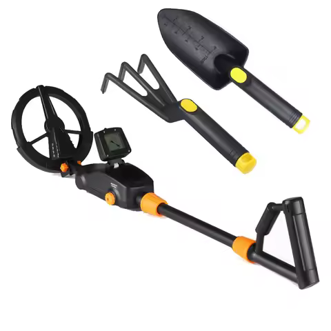 Metal Detector Lightweight Handheld Treasure Finder with LCD Display High Sensitivity Gold Coin Trea