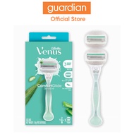 Gillette Venus Comfortglide Sensitive Women's Razor Handle + 2 Blade Refills, for Sensitive Skin