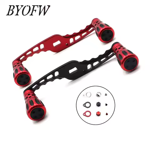 BYOFW Aluminium Alloy Knob CNC Machined Baitcasting Fishing Reel Handle Stainless Steel Ball Bearing