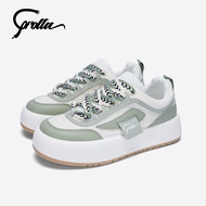 Corolla รองเท้าหนังลำลองสตรี พื้นรองเท้าต้านเชื้อแบคทีเรีย ระบายอากาศได้ดี สีเขียว สีขาว อเนกประสงค์