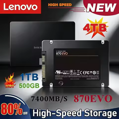 Lenovo 1TB2TB4TB Solid State Disk SSD 870 EVO 500GB Internal HDD Hard Drive Sata3 2.5 Inch For Lapto