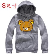 【拉拉熊 Rilakkuma】【S尺寸】連帽厚絨長袖卡通動畫系列T恤(現貨供應 下標後可以立即出貨)