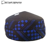 Peci Batik Jogokariyan Tanpa Ekor Motif Poleng
