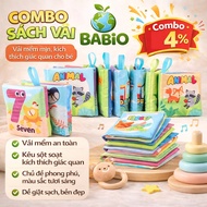 Combo of 2-8 BABIO Baby Cloth Books 0–12 Months – Rustling Cloth Toys to Stimulate the Senses